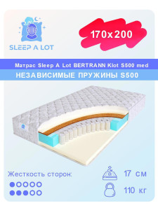 91197853 Матрас Bertrann Klot S500 med 170x200 см независимый пружинный блок STLM-0515130 SLEEP A LOT