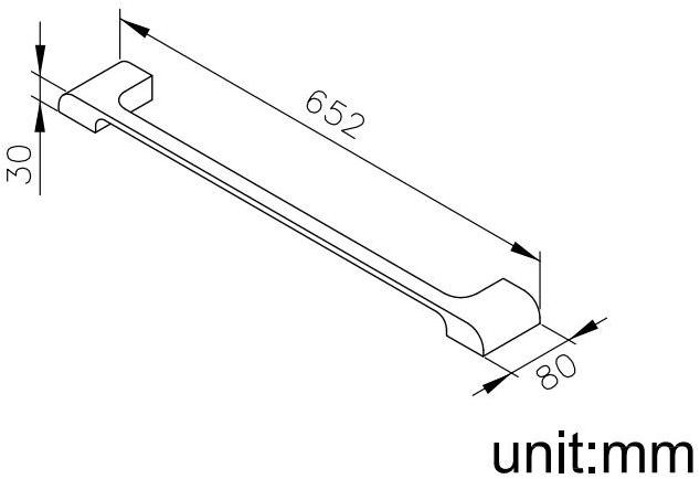 JUSTIME Вешалка для полотенец из алюминия Dragon sun-id-1364324 - Вид №1