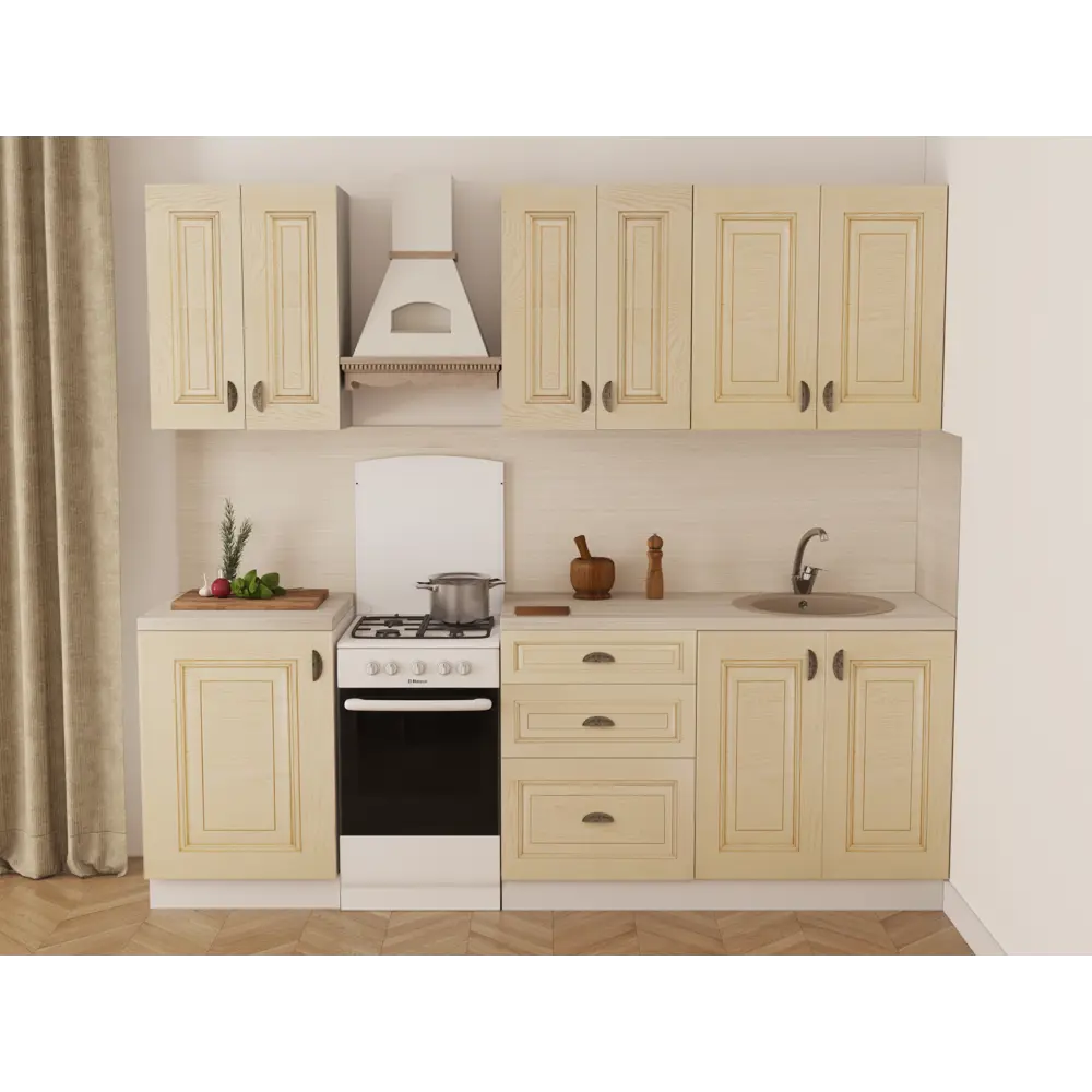 Столешница Браш 120x3.8x80 см ЛДСП цвет бежевый 82118313 STLM-2025249 DELINIA - Вид №3