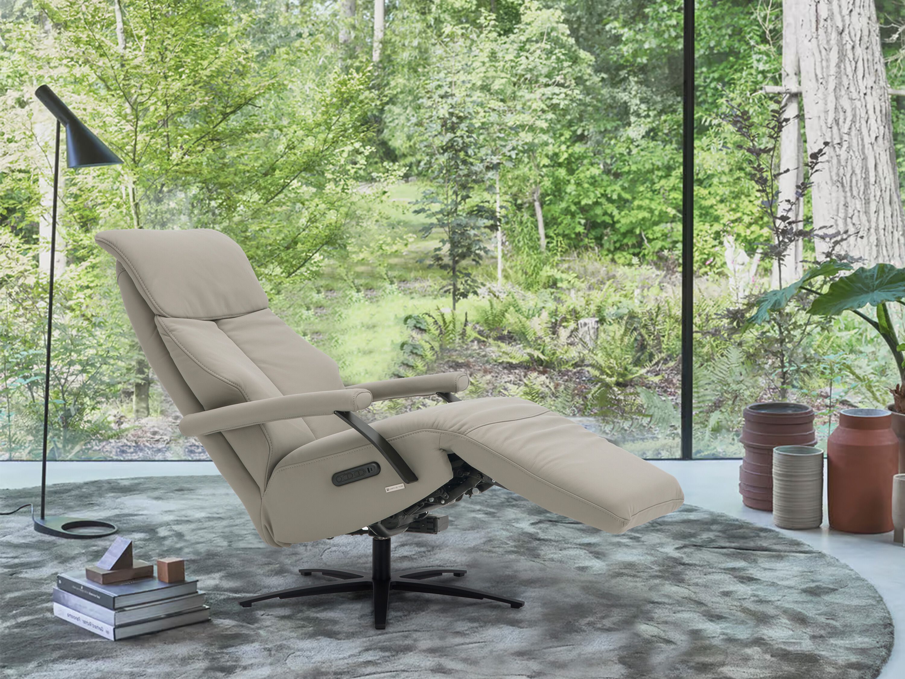 Кожаное кресло с откидывающейся спинкой с электрическим движением CAMPO DE' FIORI CL041 ARCH-00067239 - Вид №21