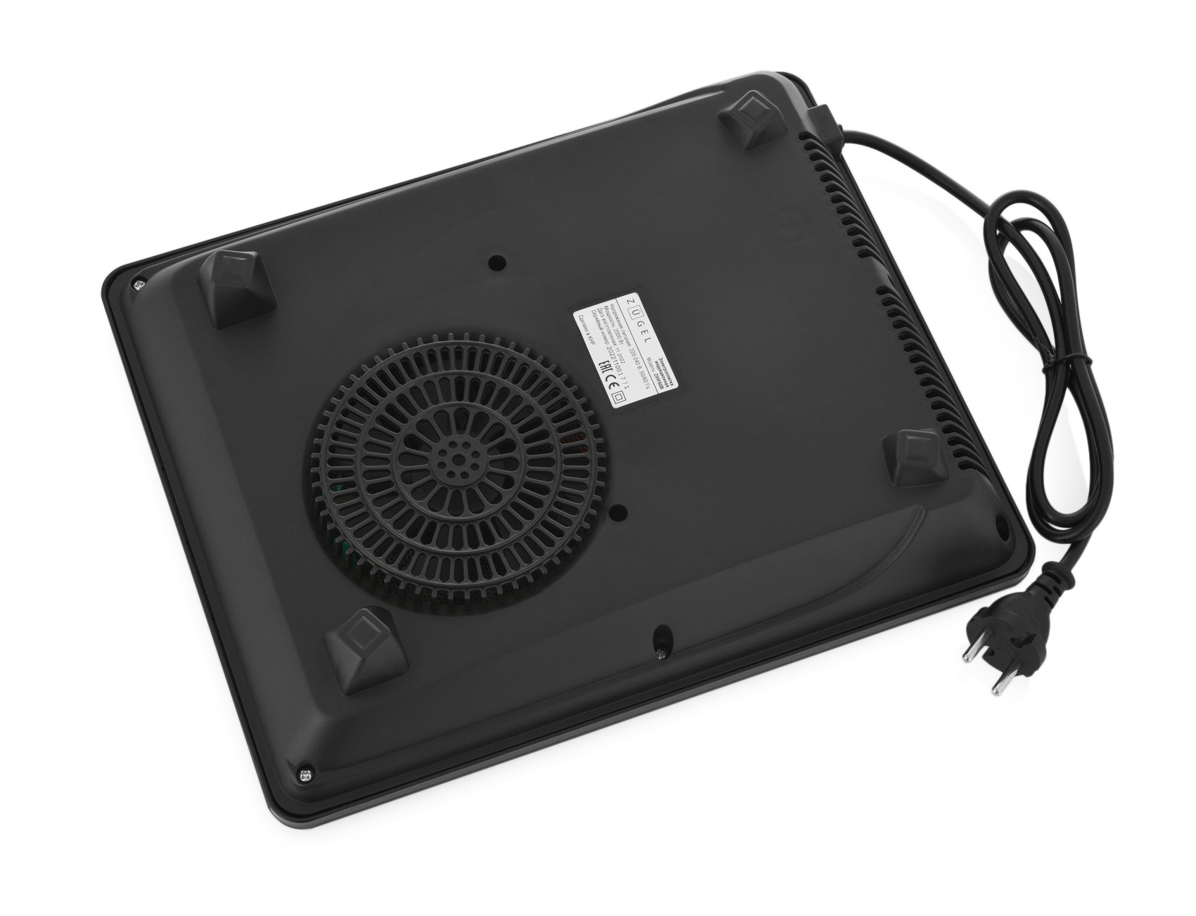 9979555 Плита компактная электрическая ZUGEL ZIHF60B черный STDN-0105059 - Вид №5
