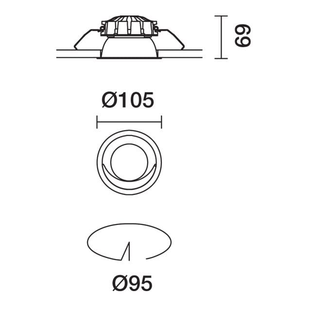 Заливка формы алюминия Сид утопленный шайба стены iGuzzini ARCH-00047249 - Вид №5