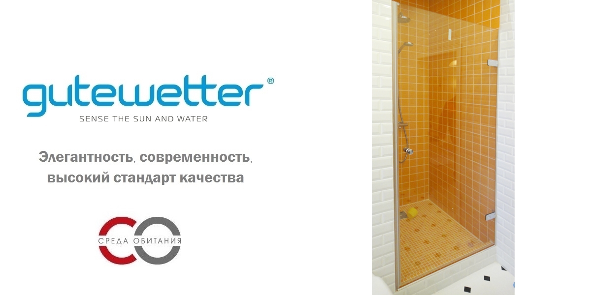 Душевая дверь в нишу 85x200 GK-861 стекло прозрачное 6 мм GUTEWETTER TREND DOOR 85X200GK861 - Вид №1
