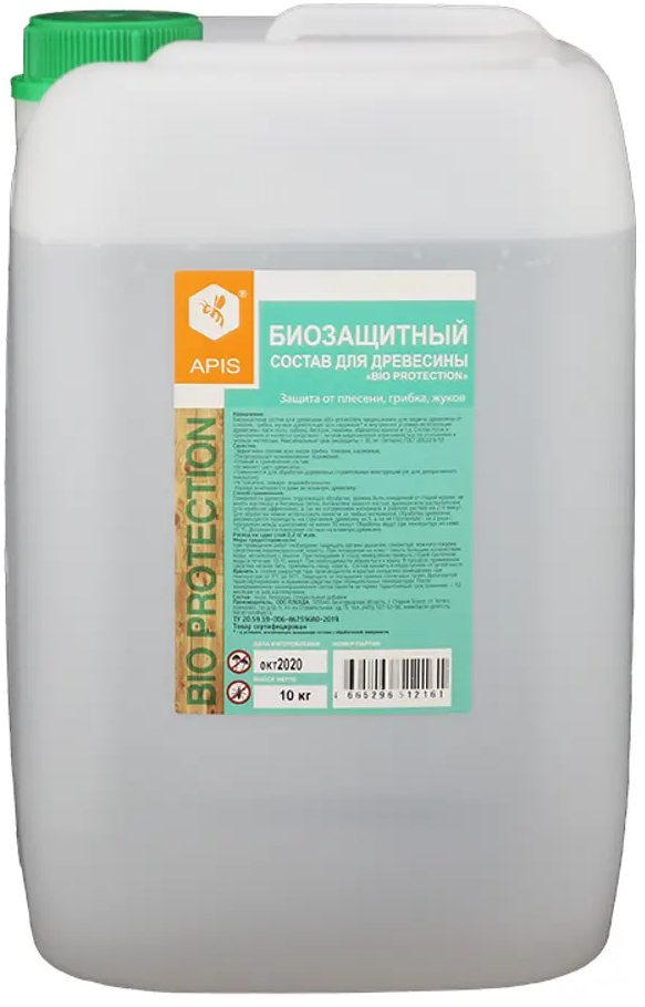 91538566 Антисептик для дерева Apis bio protection бесцветный 10 кг STLM-0856559