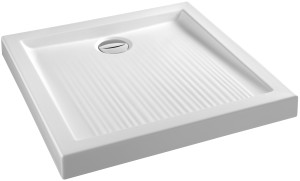 EN163-00 Квадратный напольный душевой поддон 80 x 80 см, слив сзади JACOB DELAFON KYREO
