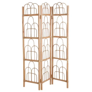 Складная ширма 112x167 см ротанг цвет коричневый