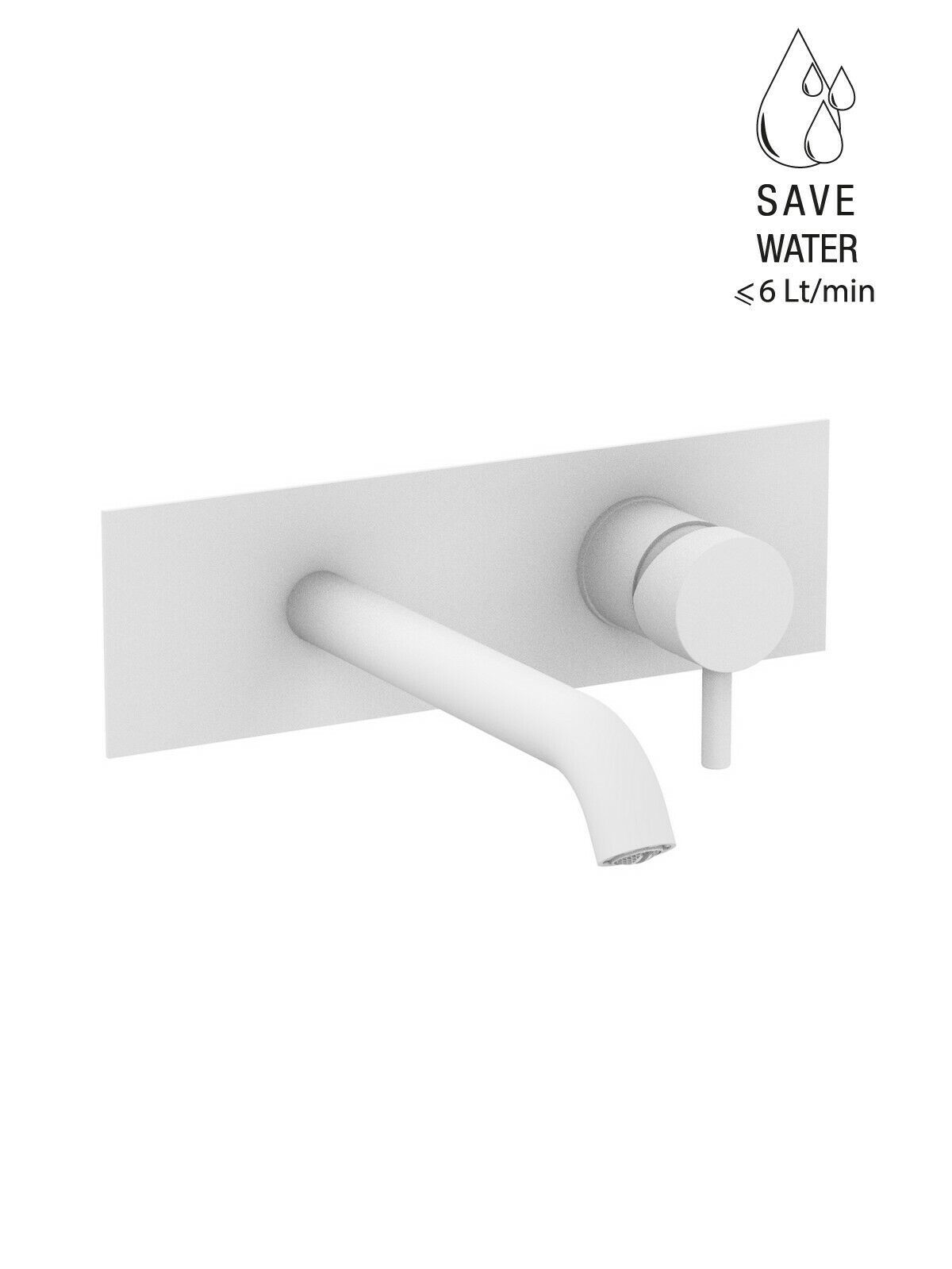 Настенный однорычажный смеситель для раковины с ограничителем расхода Rubinetterie Frattini Pepe XL ARCH-00076573 - Вид №35