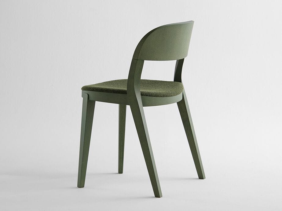 Деревянный штабелируемый стул с мягким сиденьем Potocco минимальная ARCH-00020775