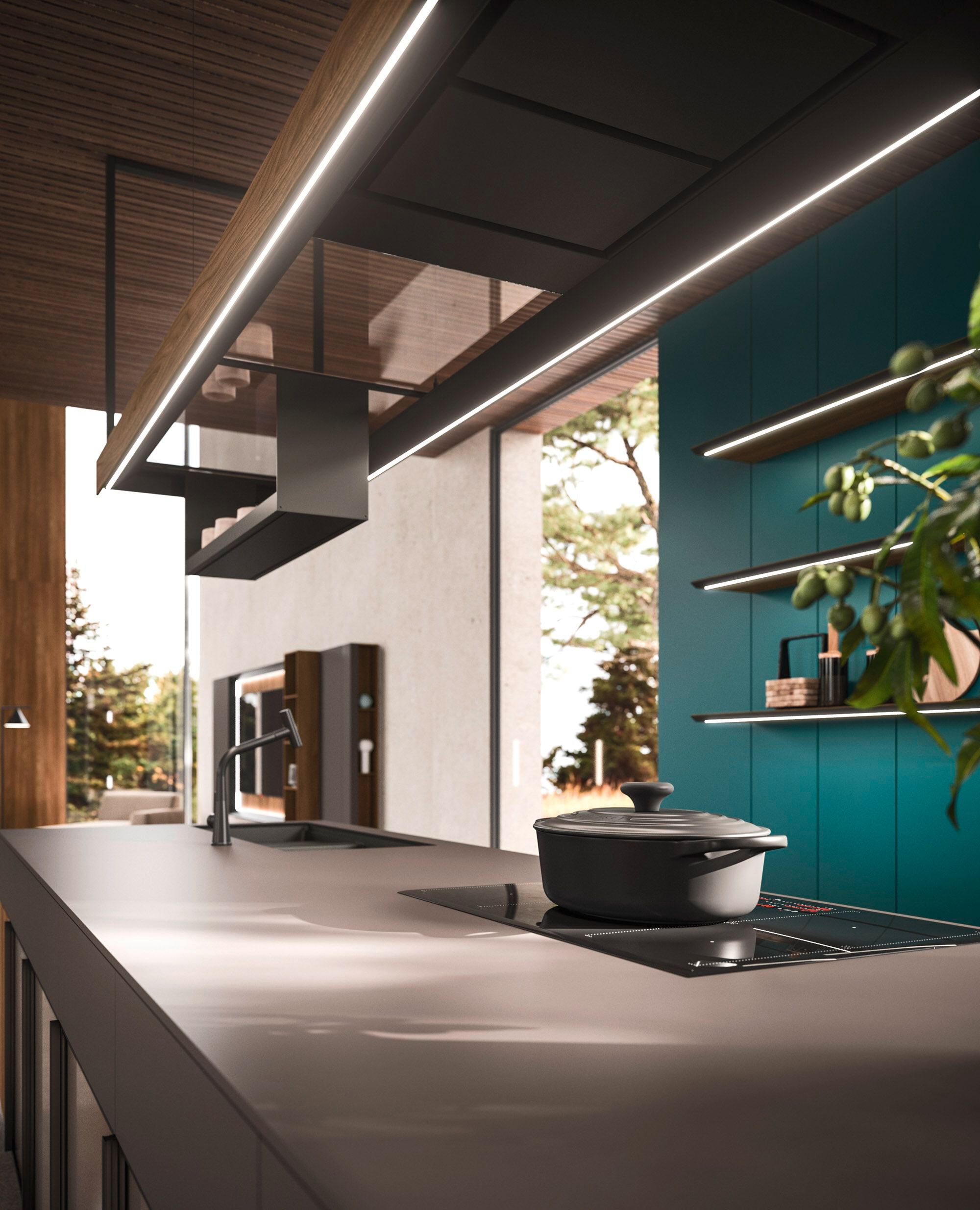 Встроенная кухня с островом Arrital Ak_Project ARCH-00064132 - Вид №6