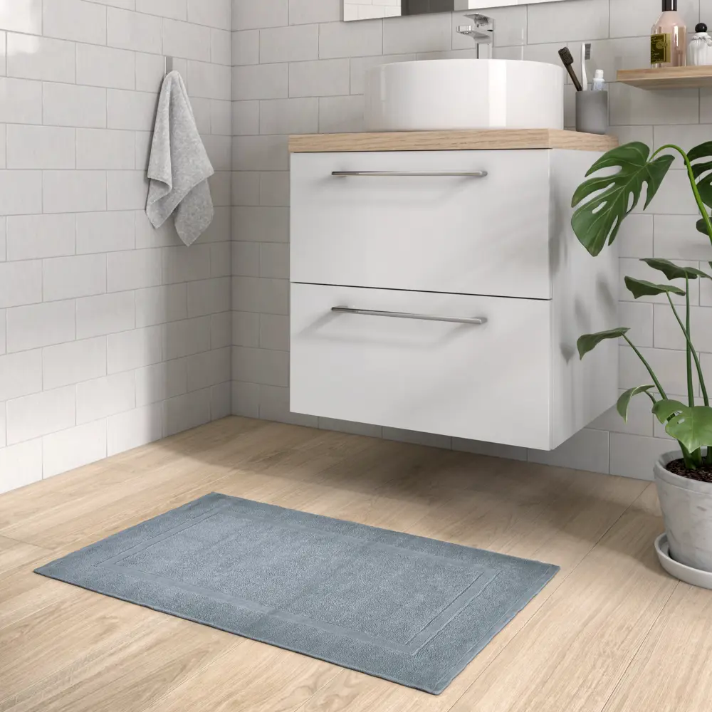 Коврик для ванной комнаты Sensea Terry 50x80 см цвет серый 82277193 STLM-2156323 Без серии - Вид №2