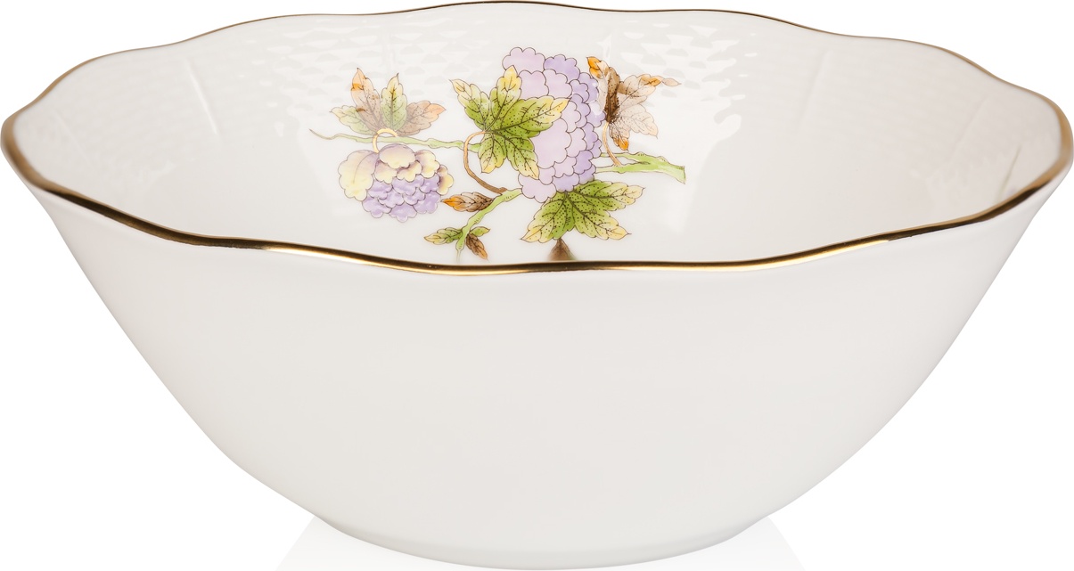 10623404 Herend Салатник круглый 20см "Королевский сад" Фарфор 