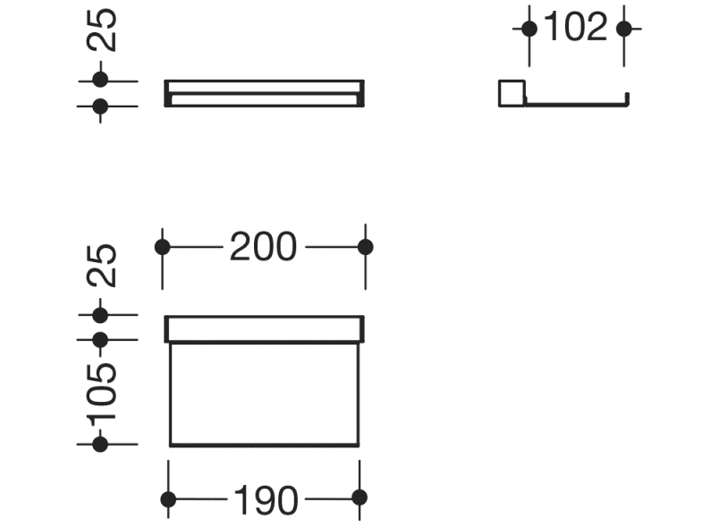 950.13.0029 Настенный профиль с полкой HEWI Waschtische  - Вид №1