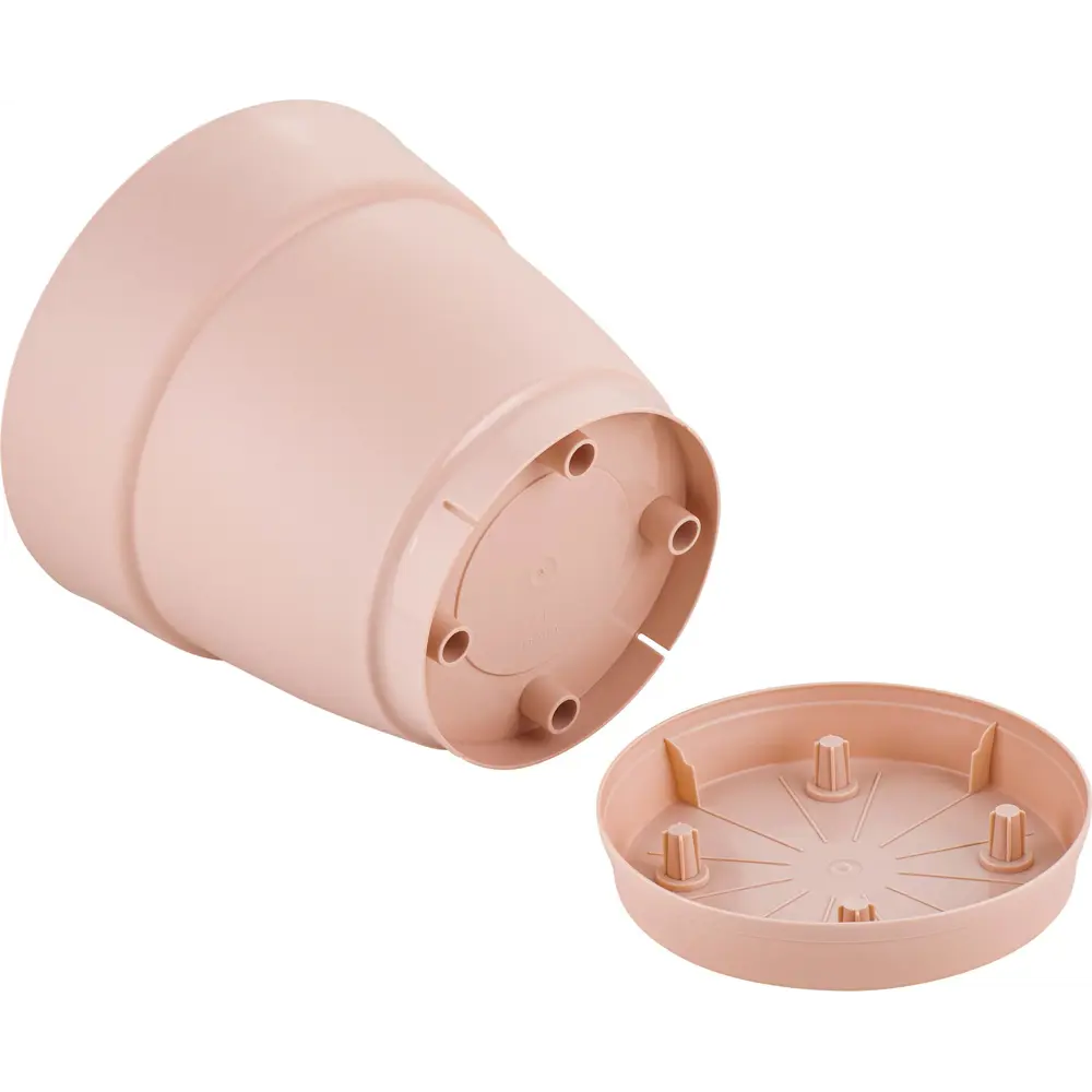 Горшок цветочный Ingreen Villa de Fiori ø20 см v4 л пластик розовый STLM-2003434 - Вид №2