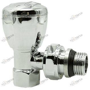 HLV-107007Cr.№.01 Радиаторный вентиль HLV хромированный 107007CR 