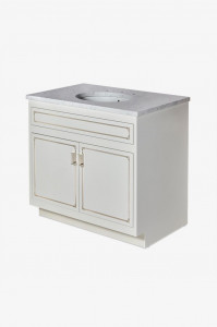 100651 Одноместный туалетный столик Pullman с оборудованием 36 дюймов x 24 дюйма x 33 1/4 дюйма Waterworks