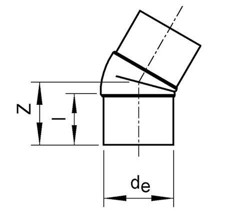 SANIT 301111533 Угол 45 °, ПЭ 100, 17 СДР, длинные  - Вид №1