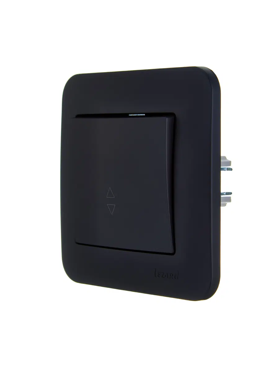 ASTI Выключатель проходной чёрный бархат LEZARD 7081-4242-105 - Вид №2