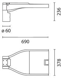 iGuzzini Настенный светодиодный уличный фонарь из литого алюминия Quid sun-id-1477525 - Вид №3