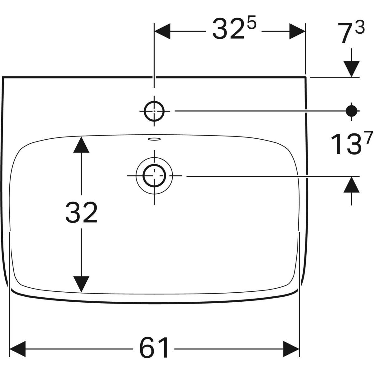 Стеклянная раковина с переливом Geberit площадь Сельнова ARCH-00046983 - Вид №3