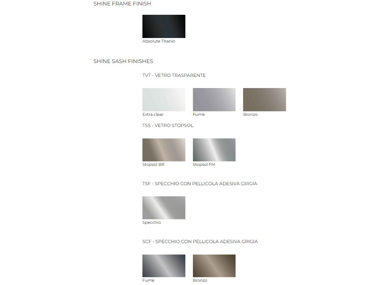 Индивидуальный алюминиевый и стеклянный секционный шкаф Guzzini & Fontana Shine ARCH-00143609 - Вид №5