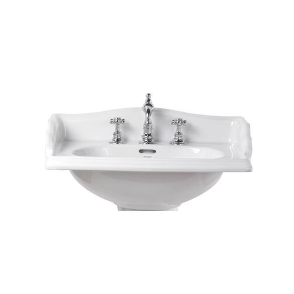 74205 Подвесная раковина настенная прямоугольная Horus  белая 