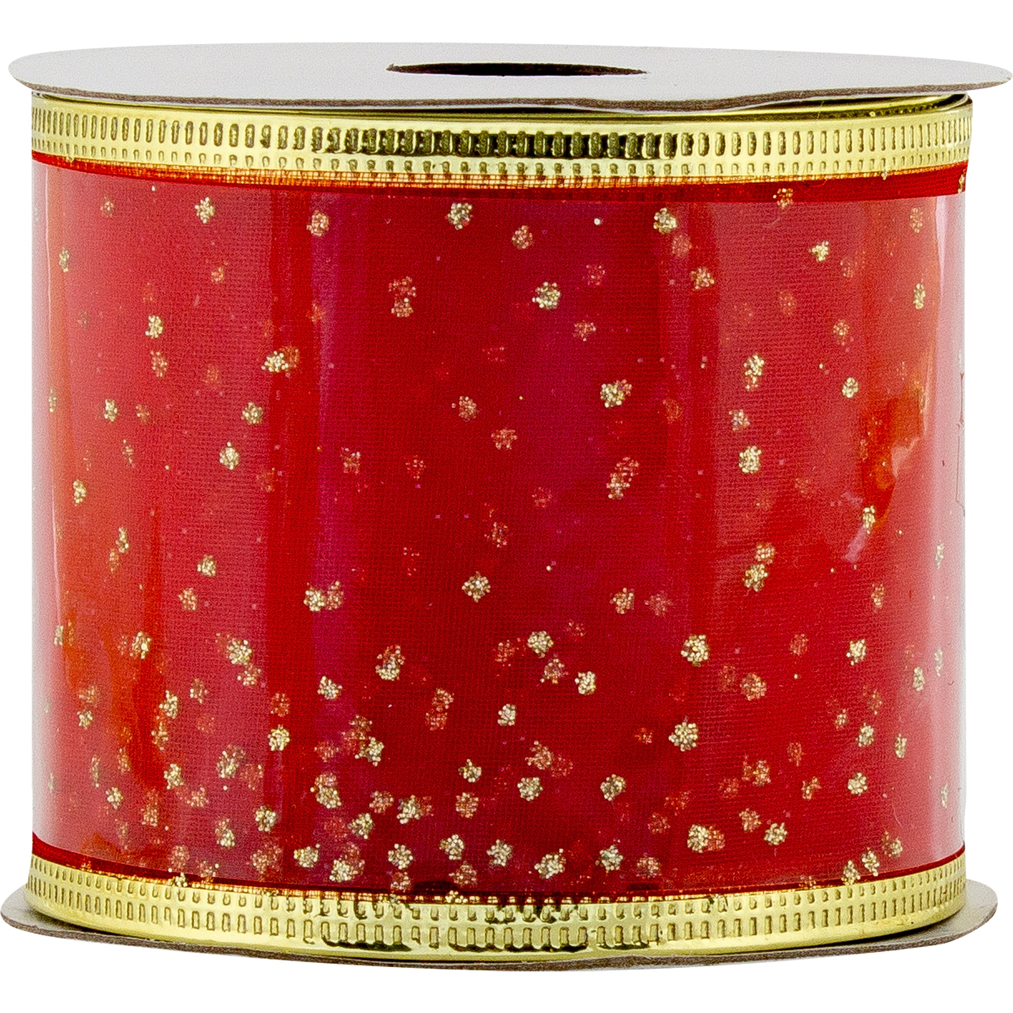 82185353 Лента упаковочная 63 мм х 2.7 м цвет красный/золотой Santreyd  - Вид №1