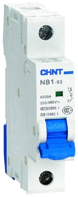 91094224 Автоматический выключатель NB1-63 1P B63 А 6 кА 179612 STLM-0480981 CHINT