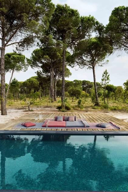 GAN Однотонный прямоугольный коврик из полипропилена для улицы Garden layers sun-id-1433150 - Вид №6