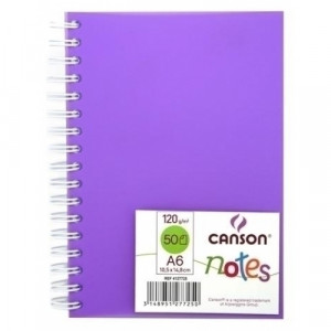 373589 Блокнот для графики "Notes" А6, 50 листов, 120 г/м2, 10,5 х 14,8 см Canson
