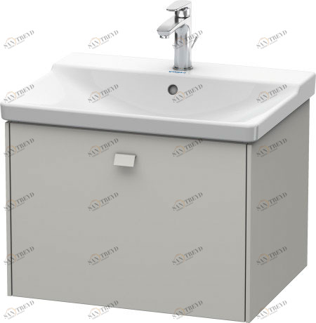 BR402000707 Brioso Тумбочка подвесная Бетонно-серый матовый декор Duravit