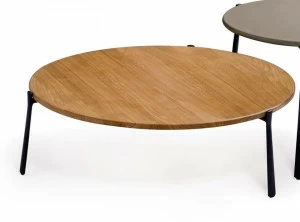 TRIBÙ Круглый садовый стол из алюминия и дерева Branch