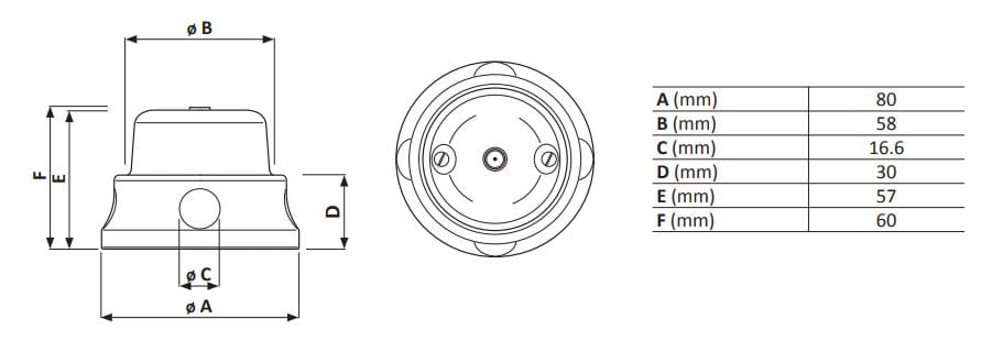 ТВ коаксиальный разъем женский / мужской GI Gambarelli ARCH-00001493 - Вид №1