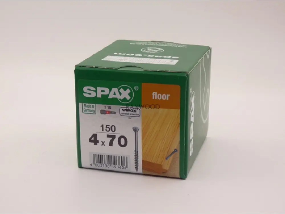 90819768 Саморезы для пола паркета шпунтованной доски Spax 4x70 (150 шт) STLM-1008373