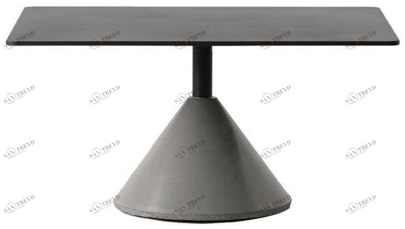 Bentu Design Журнальный столик из бетона с алюминиевой столешницей Ding C239051-c239041 