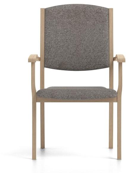 Штабелируемый тканевый стул с подлокотниками Polka | health & care 30-25/1 Santreyd - Вид №1