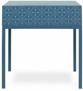 Barba design Прямоугольная прикроватная тумбочка с ящиками, лакированная hdf Tiles C.54