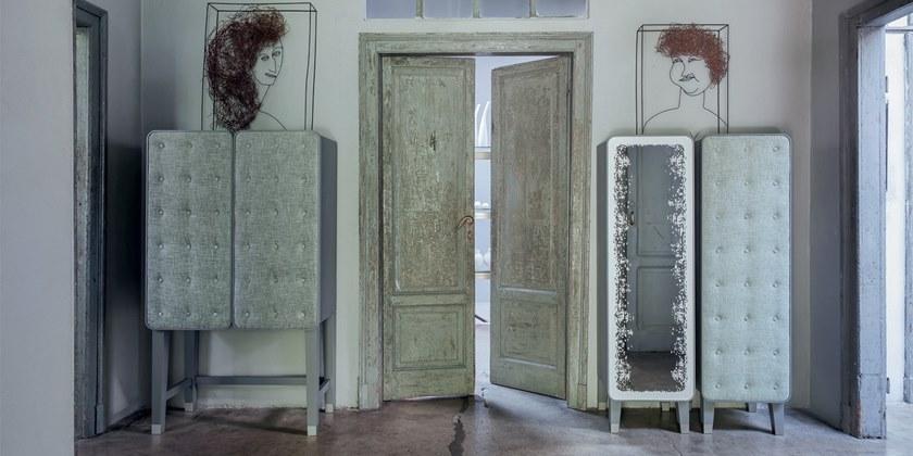 Gervasoni Шкаф тканевый с одинарной дверцей Brick sun-id-1422101 - Вид №6