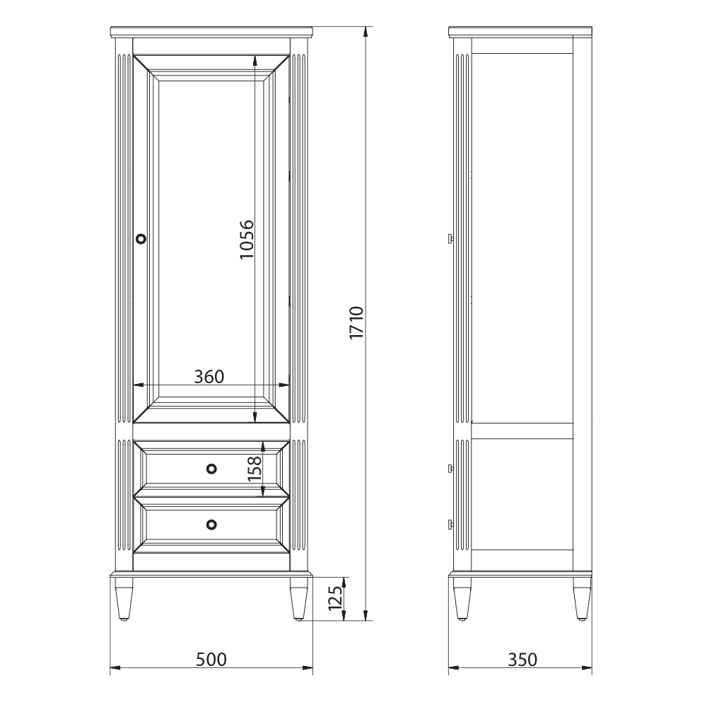26727SX Витрина Migliore Kantri  - Вид №1