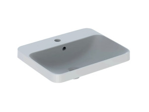 Прямоугольная встраиваемая раковина с переливом