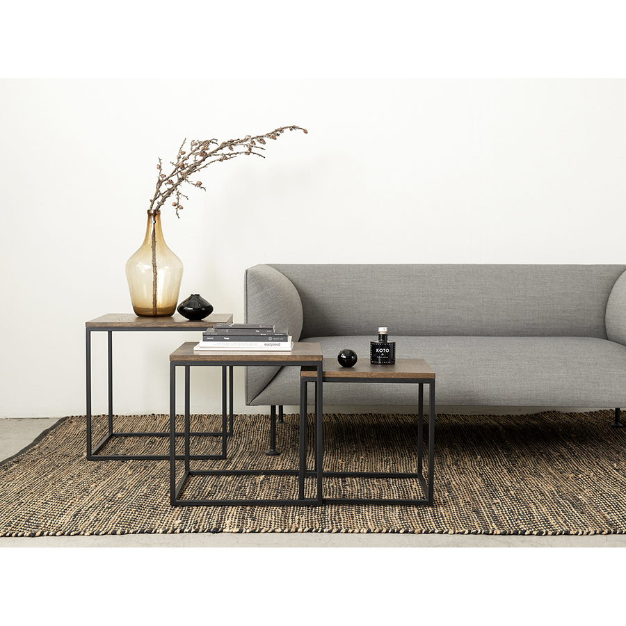 43383020 Набор столиков , rivoli, 3 шт., 50/45/40 см (куб) Unique Furniture  - Вид №4