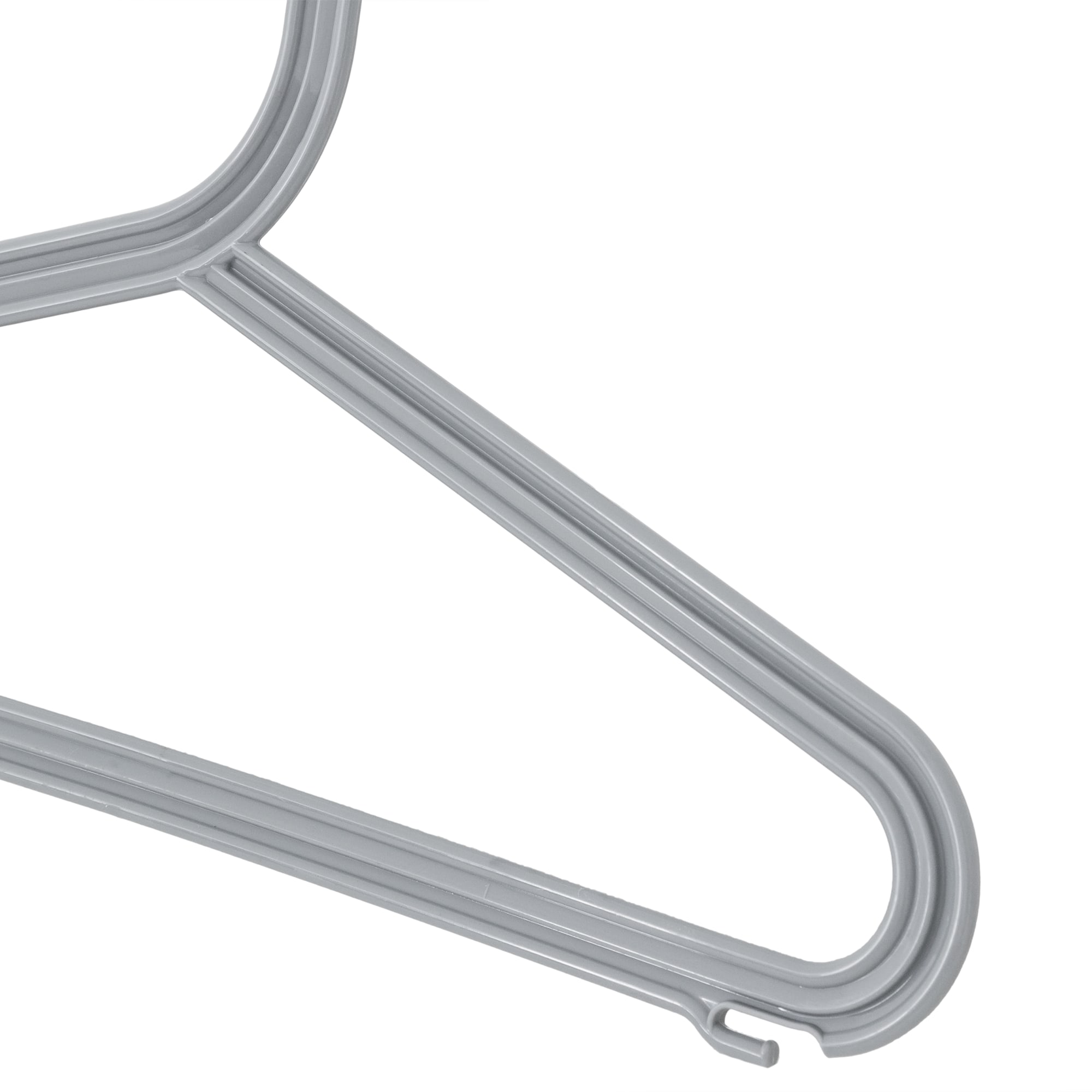 82999636 Плечики плоские размер 48-50 420x224x4 мм, полипропилен, цвет серый Santreyd  - Вид №1