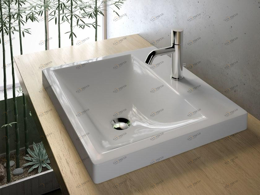 Lil4655101 Накладная раковина на столешницу  овальная Olympia Ceramica LAVABI D'ARREDO