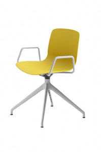 Стул офисный Alfa | 4 razze alluminio “Office” girevole con braccioli Martedesign Alfa