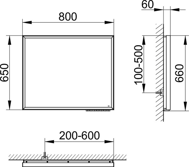 14598172000 Зеркало с подсветкой KEUCO Royal Lumos - Вид №5