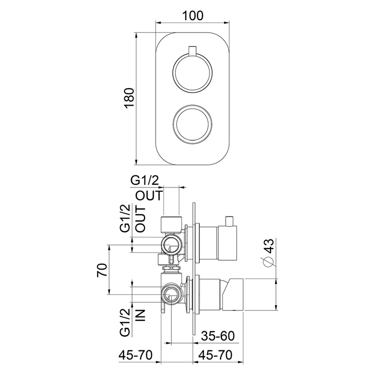NB860101741 Смеситель для ванны Webert One-B  - Вид №1