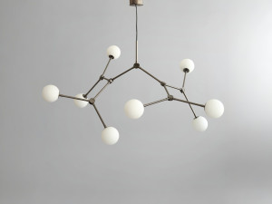 Металлическая люстра