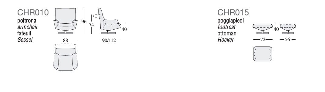 Кресло Edra для интерьера ARCH-00153070 - Вид №8