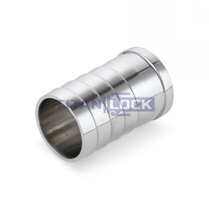 Штуцер приварной нержавеющий под шланг (ёлочка), DN40, TL40FHW TITAN LOCK