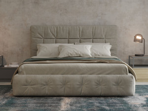 Двуспальная кровать для хранения ткани