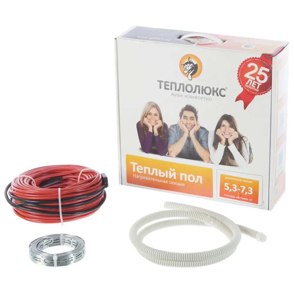 Нагревательный кабель для теплого пола Теплолюкс 42 м, 800 Вт STLM-2038030 - Вид №1